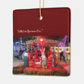 nativiteitsscène - looking@phones keramische siers keramisch ornament (Links)