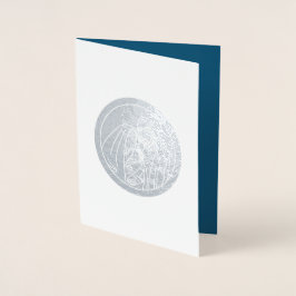 Nativiteitsscène Luxe echte kerstkaarten voor Foli Folie Kaarten