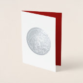 Nativiteitsscène Luxe echte kerstkaarten voor Foli Folie Kaarten (Voorkant)