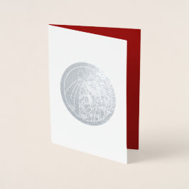 Nativiteitsscène Luxe echte kerstkaarten voor Foli Folie Kaarten