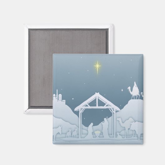 Nativiteitsscène Magneet (Voorkant / Achterkant)