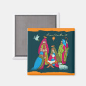 Nativiteitsscène Magnet (Voorkant / Achterkant)