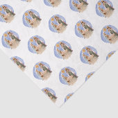 Nativiteitsscène Mary Joseph Jesus Pattern Kerstmi Tissuepapier (Detail)