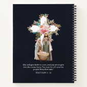 Nativiteitsscène - Mary, Joseph & Newborn Baby Jes Notitieboek (Achterkant)