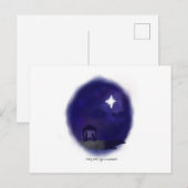 Nativiteitsscène / Mary kreeg geen epidurale Briefkaart (Voorkant / Achterkant)