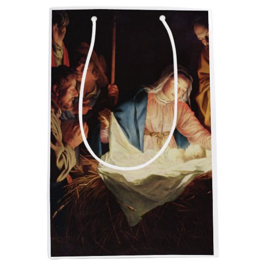 Nativiteitsscène Medium Cadeauzakje (Voorkant)