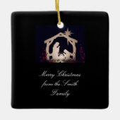 Nativiteitsscène Merry Kerstkeramische versiering Keramisch Ornament (Voorkant)