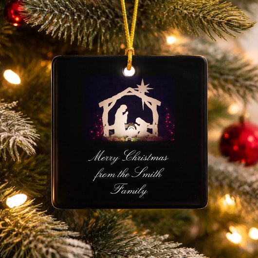 Nativiteitsscène Merry Kerstkeramische versiering Keramisch Ornament