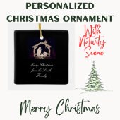 Nativiteitsscène Merry Kerstkeramische versiering Keramisch Ornament