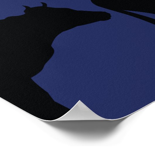 Nativiteitsscène met Kerstmis Poster (Hoek)