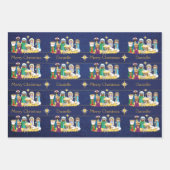 Nativiteitsscène personaliseren inpakpapier vel (Voorkant 3)