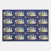 Nativiteitsscène personaliseren inpakpapier vel (Voorkant 2)