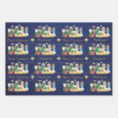 Nativiteitsscène personaliseren inpakpapier vel (Voorkant 2)