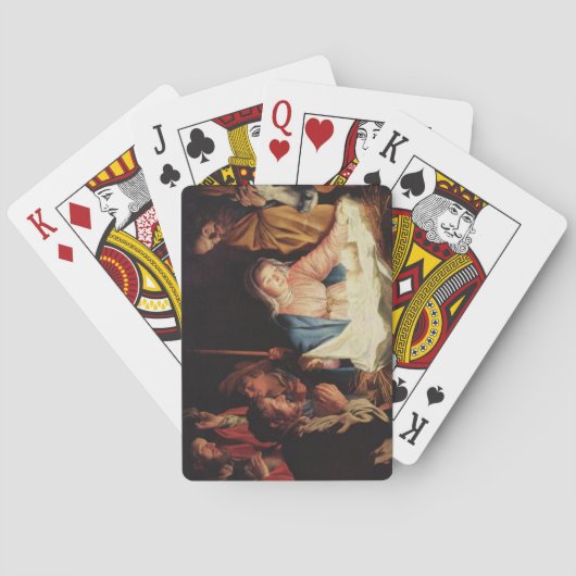 Nativiteitsscène Pokerkaarten (Achterkant)