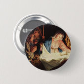 Nativiteitsscène Ronde Button 5,7 Cm (Voorkant /achterkant)