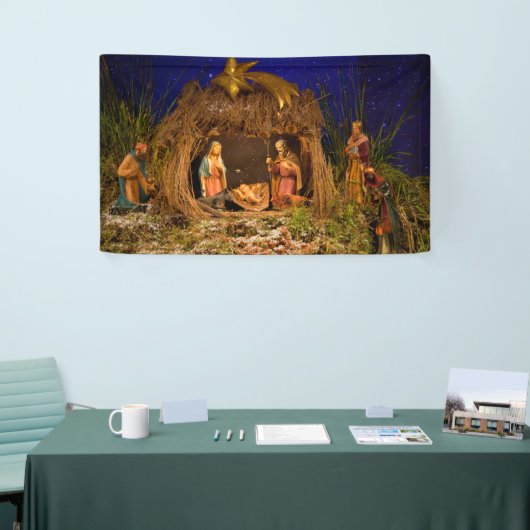 Nativiteitsscène Spandoek (Beurs)