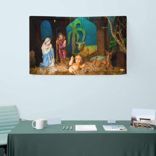 Nativiteitsscène Spandoek (Beurs)