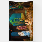 Nativiteitsscène Spandoek (Verticaal)