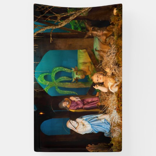 Nativiteitsscène Spandoek (Verticaal)