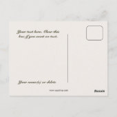  nativiteitsscène, ster van Bethlehem Briefkaart (Achterkant)