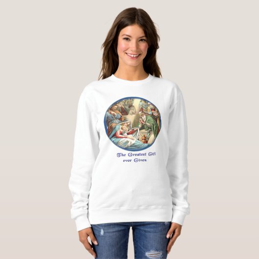 nativiteitsscène Sweatshirt (Voorkant volledig)