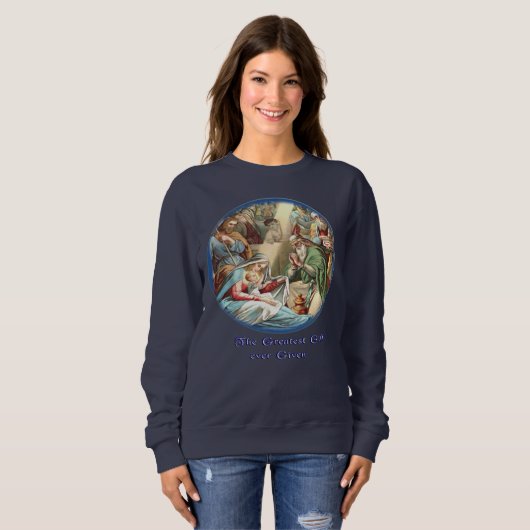 nativiteitsscène Sweatshirt (Voorkant volledig)