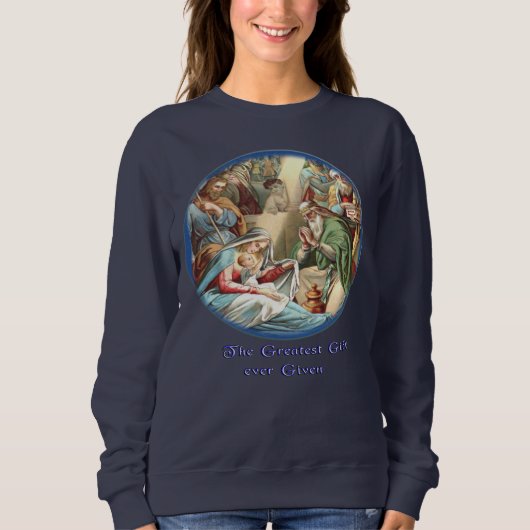 nativiteitsscène Sweatshirt (Voorkant)