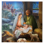 Nativiteitsscène Tegeltje (Voorkant)