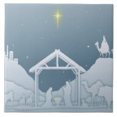 Nativiteitsscène Tegeltje (Voorkant)