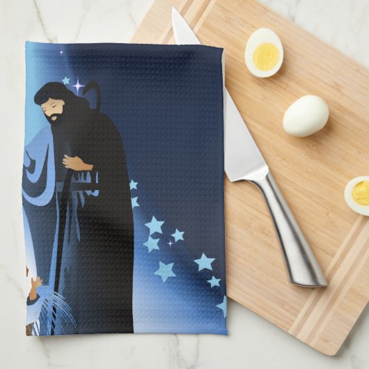 Nativiteitsscène Theedoek (Quarter Fold)