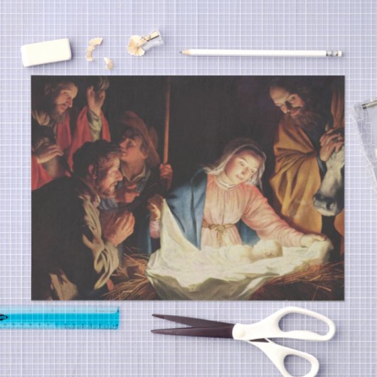 Nativiteitsscène Tissuepapier (Craft)