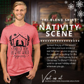Nativiteitsscène Tri-Blend Shirt