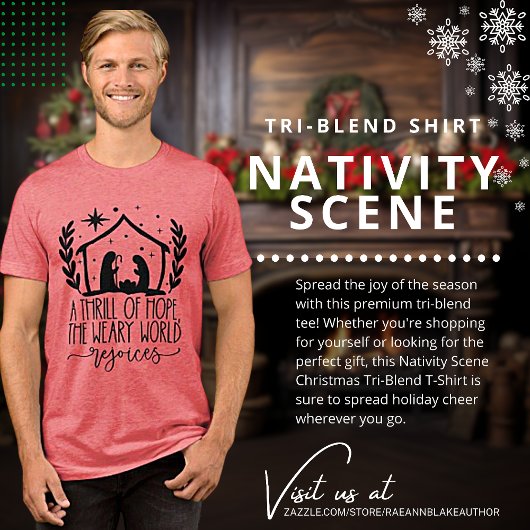 Nativiteitsscène Tri-Blend Shirt
