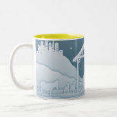 Nativiteitsscène Tweekleurige Koffiemok (Links)