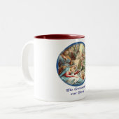 Nativiteitsscène Tweekleurige Koffiemok (Voorkant links)