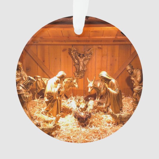 Nativiteitsscène uit een kerk ornament (voorkant)