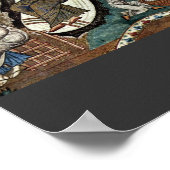 Nativiteitsscène via meister der palastkapelle in  poster (Hoek)