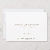 Nativiteitsscène weg in een Manger Lyrics White Feestdagenkaart (Achterkant)