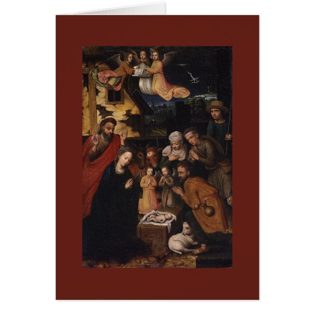 Nativiteitsscène Wieg Adoratie van het kind Jezus (Voorkant)