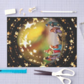 Nativiteitsscène Wieg Maagd Mary Baby Jesus Stars Tissuepapier (Craft)