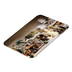 Nativiteitsscènedecoratie voor kerst magneet