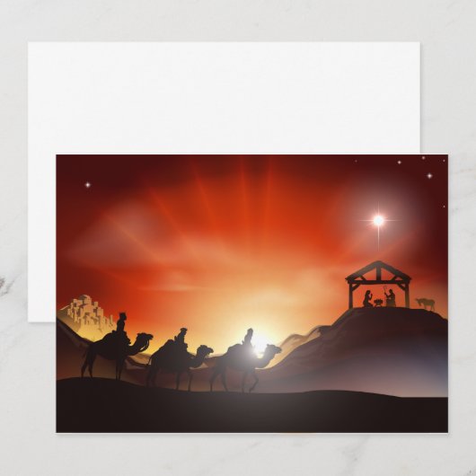 Nativiteitsscèneuitvindingen Kaart (Voorkant / Achterkant)