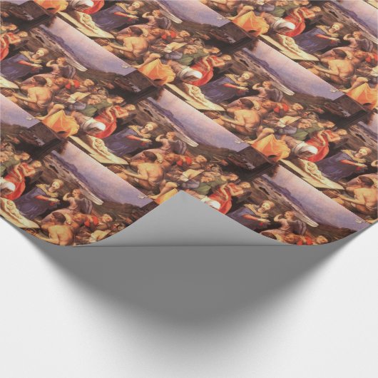  nativiteitsschildering cadeaupapier (Hoek)