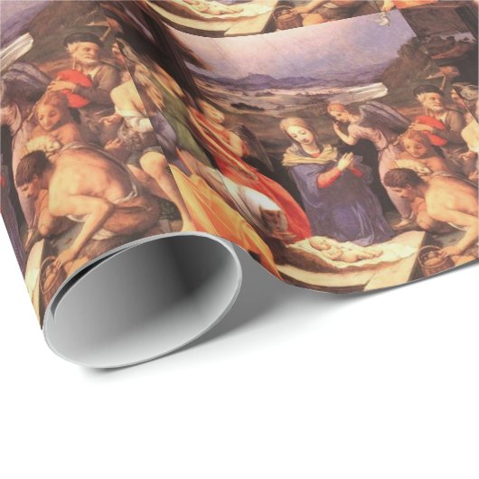  nativiteitsschildering cadeaupapier (Rol Hoek)