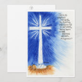 Nativiteitsster Feestdagenkaart (Voorkant / Achterkant)