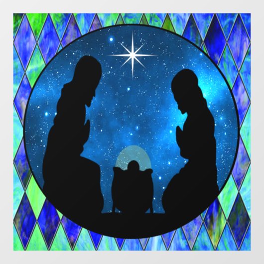 Nativiteitsvensterkoppeling Raamsticker (Vel)
