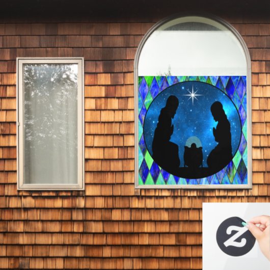 Nativiteitsvensterkoppeling Raamsticker (Huis Raam)