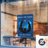 Nativiteitsvensterkoppeling Raamsticker (Cafe Raam)