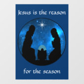 Nativiteitsvensterkoppeling Raamsticker (Vel)