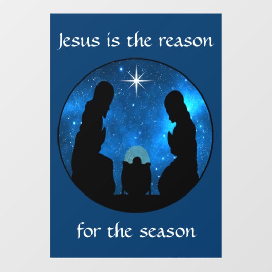 Nativiteitsvensterkoppeling Raamsticker (Vel)